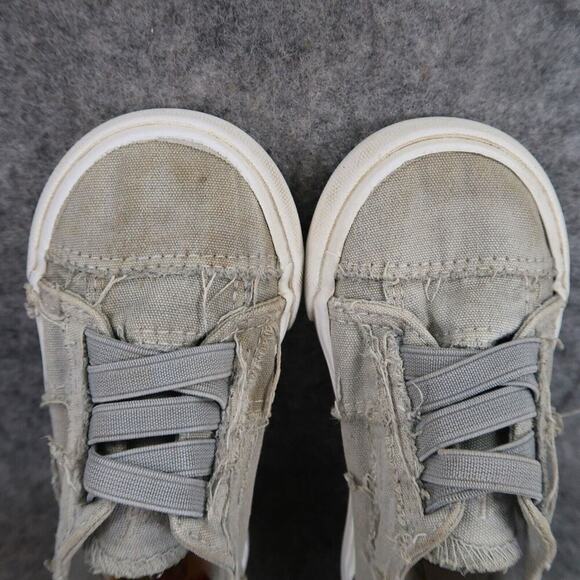 Blowfish Shoes Toddler 7 Sneakers Slip On Casual Canvas Distressed Gray Baby Kid - Picture 9 of 14